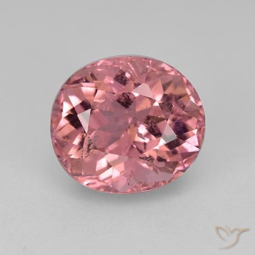 2.40ct Натуральный Оттенки розового Турмалин, Овал, Чистота VS, Photo A