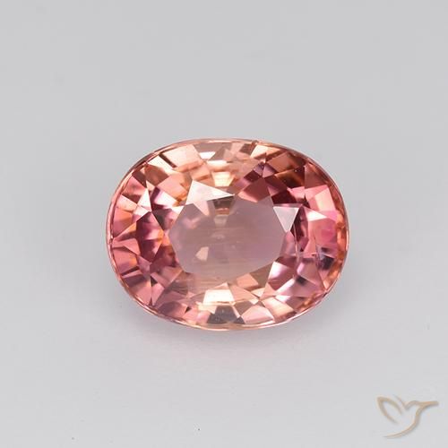 1.48ct Натуральный Палисандр розовый Турмалин, Овал, VVS-VS