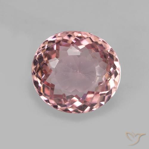 1.61ct Натуральный Светло-розовый Турмалин, Овал, VVS-VS