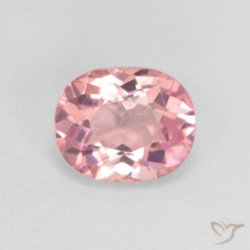 1.32ct Натуральный Светло-розовая жевательная резинка Турмалин, Овал, VVS-VS