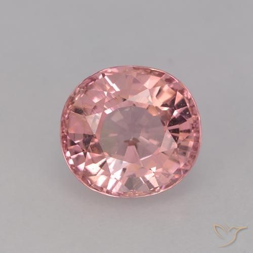 1.61ct Натуральный Светло-розовый Турмалин, Овал, VVS-VS