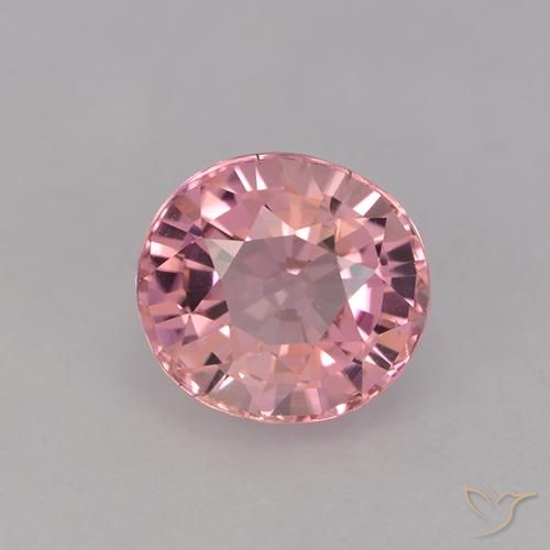 1.35ct Натуральный Светло-розовый Турмалин, Овал, VVS-VS