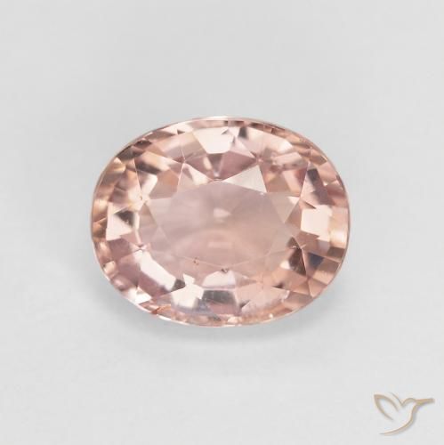 1.61ct Натуральный Индийский Красный Турмалин, Овал, Чистота VS