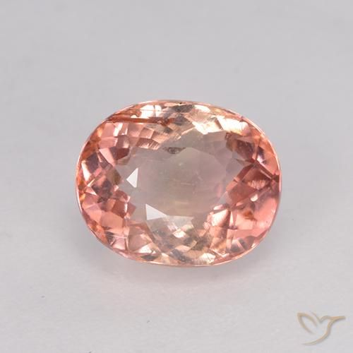 1.48ct Натуральный Средний розовый Турмалин, Овал, Чистота VS
