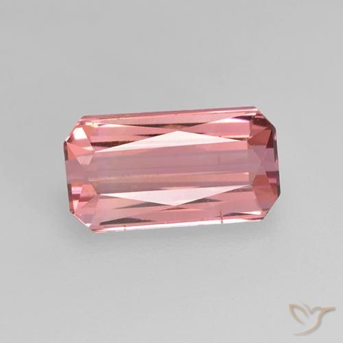 1.64ct Натуральный Жевательная резинка розовый Турмалин, Изумрудная огранка, Чистота VS
