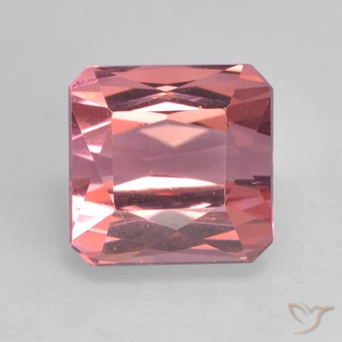 1.65ct Натуральный Светло-розовый Турмалин, Изумрудная огранка, VVS-VS
