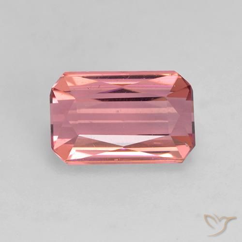 1.33ct Натуральный Жевательная резинка розовый Турмалин, Изумрудная огранка, VVS-VS