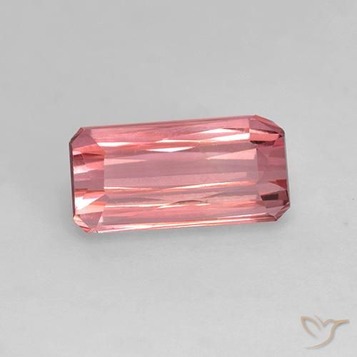 1.27ct Натуральный Светло-розовый Турмалин, Изумрудная огранка, VVS-VS