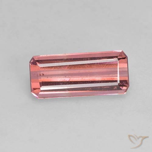 1.07ct Натуральный Средний розовый Турмалин, Изумрудная огранка, VVS-VS