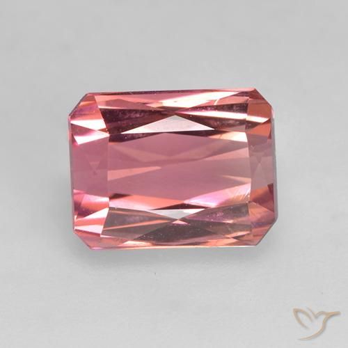 1.65ct Натуральный Жевательная резинка розовый Турмалин, Изумрудная огранка, VVS-VS