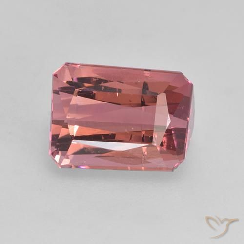 1.81ct Натуральный Насыщенный розовый Турмалин, Изумрудная огранка, VS-SI