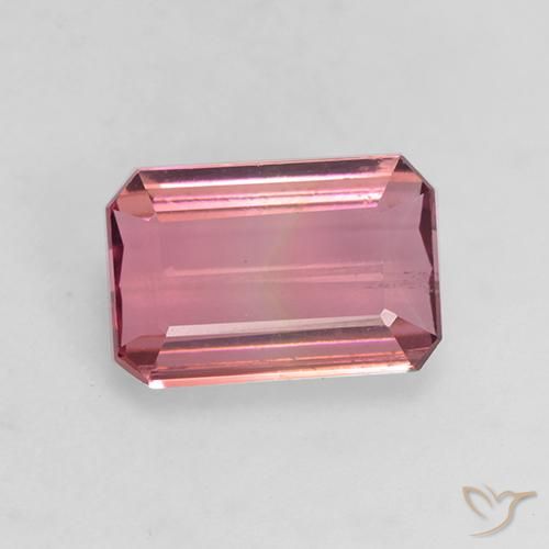 1.49ct Натуральный Средний розовый Турмалин, Изумрудная огранка, VVS-VS