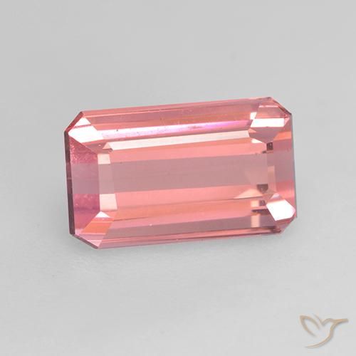 1.55ct Натуральный Жевательная резинка розовый Турмалин, Изумрудная огранка, VVS-VS