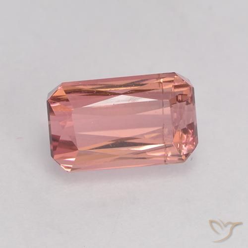 1.52ct Натуральный Средний розовый Турмалин, Изумрудная огранка, VS-SI