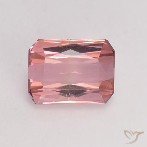 1.43ct Натуральный Средний розовый Турмалин, Изумрудная огранка, VVS-VS