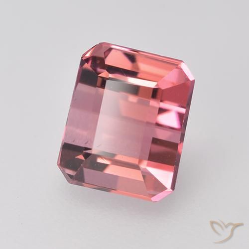 1.63ct Натуральный Светло-розовый Турмалин, Изумрудная огранка, VVS-VS