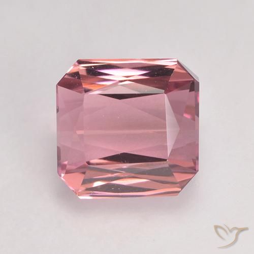 1.43ct Натуральный Светло-розовая жевательная резинка Турмалин, Изумрудная огранка, VVS-VS