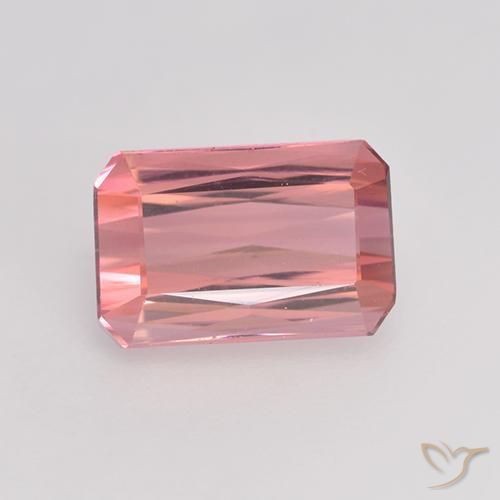 1.54ct Натуральный Жевательная резинка в розовых тонах Турмалин, Изумрудная огранка, VVS-VS
