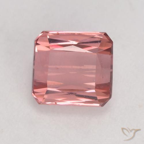 1.44ct Натуральный Светло-розовый Турмалин, Изумрудная огранка, Чистота VS
