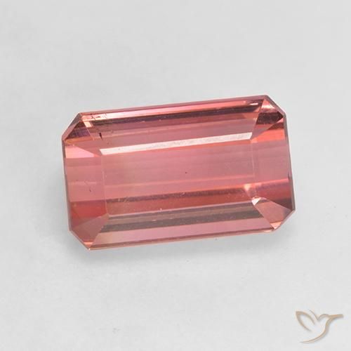 3.07ct Натуральный Палисандр розовый Турмалин, Октагон / Изумрудная Огранка, Чистота VS, Photo A
