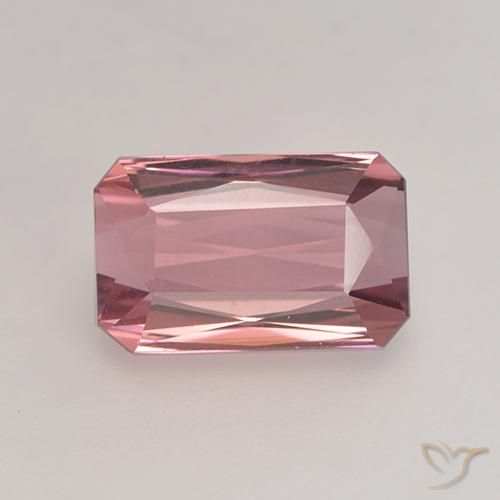 2.42ct Натуральный Светло-розовая жевательная резинка Турмалин, Изумрудная огранка, VVS-VS