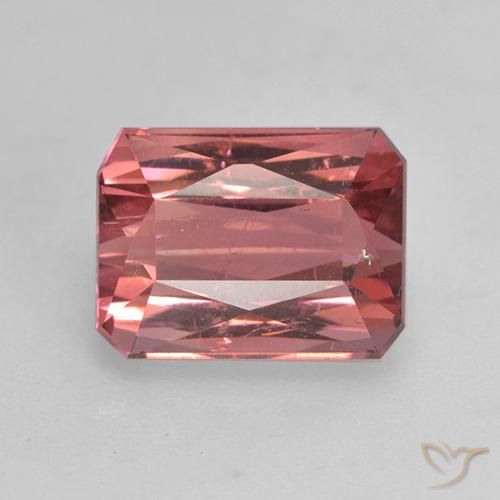 2.61ct Натуральный Насыщенный розовый Турмалин, Изумрудная огранка, SI