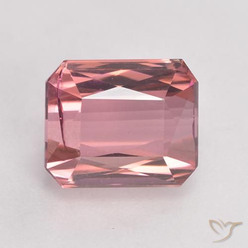 3.60ct Натуральный Средний розовый Турмалин, Изумрудная огранка, SI