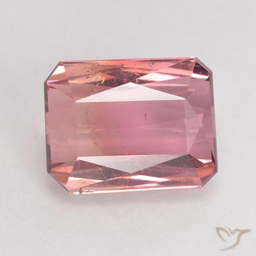 3.36ct Натуральный Средний розовый Турмалин, Изумрудная огранка, SI