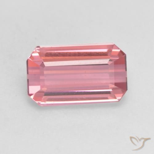 2.11ct Натуральный Жевательная резинка розовый Турмалин, Изумрудная огранка, VVS-VS