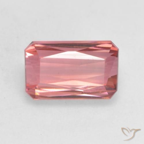 2.19ct Натуральный Средний розовый Турмалин, Изумрудная огранка, VVS-VS