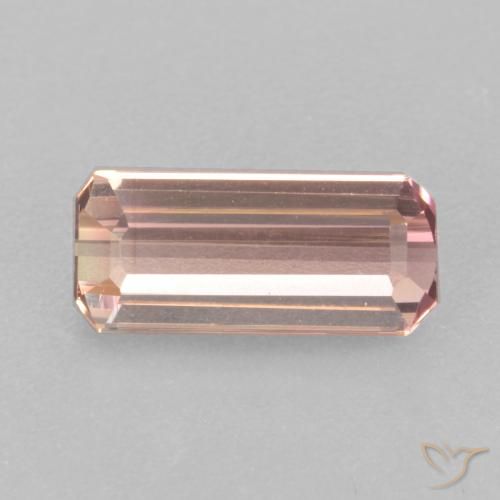 1.65ct Натуральный Светло-розовый Турмалин, Изумрудная огранка, VVS-VS