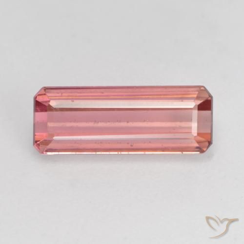 1.33ct Натуральный Средний розовый Турмалин, Изумрудная огранка, Чистота VS