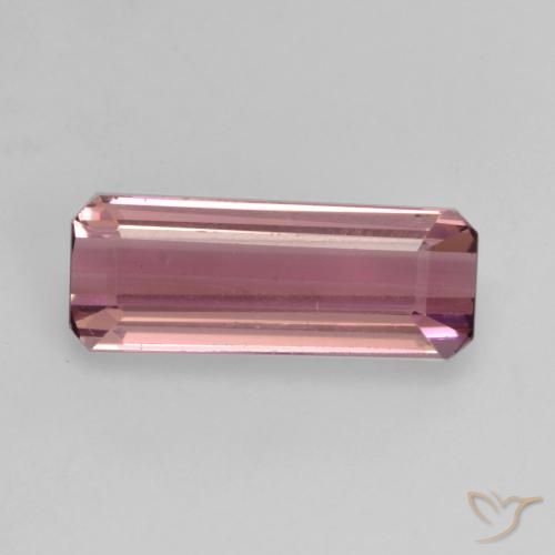 1.47ct Натуральный Королевский фиолетовый Турмалин, Изумрудная огранка, Чистота VS
