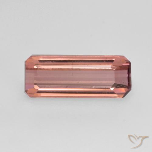 1.22ct Натуральный Средний розовый Турмалин, Изумрудная огранка, VS-SI