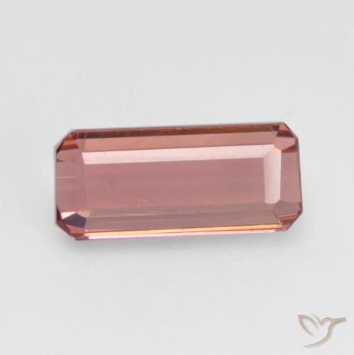 1.37ct Натуральный Средний розовый Турмалин, Изумрудная огранка, VVS-VS