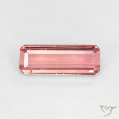 1.64ct Натуральный Насыщенный розовый Турмалин, Изумрудная огранка, VS-SI