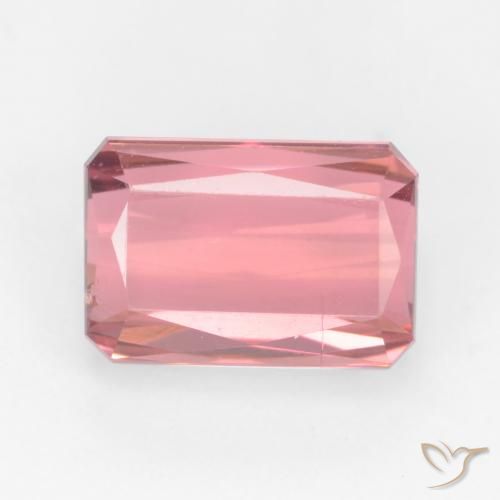 3.08ct Натуральный Светло-розовый Турмалин, Изумрудная огранка, VS-SI