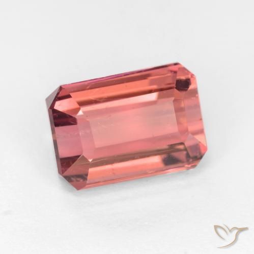 2.83ct Натуральный Темно-розовый Турмалин, Изумрудная огранка, SI