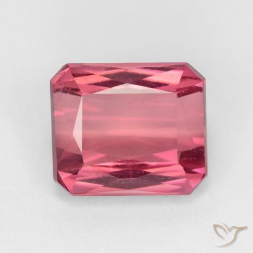 2.28ct Натуральный Светло-розовый Турмалин, Изумрудная огранка, VS-SI