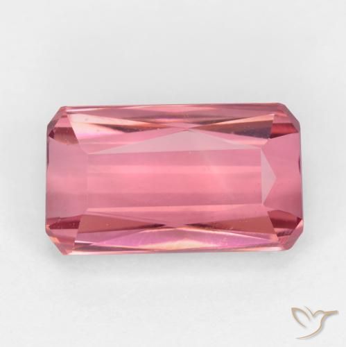 2.59ct Натуральный Жевательная резинка розовый Турмалин, Изумрудная огранка, Чистота VS