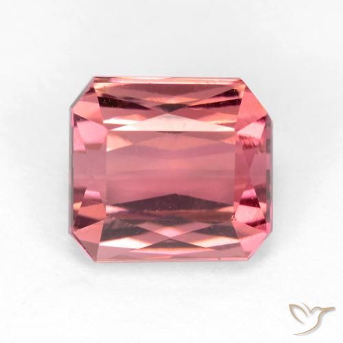 2.88ct Натуральный Светло-розовый Турмалин, Изумрудная огранка, Чистота VS