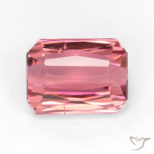 2.99ct Натуральный Светло-розовый Турмалин, Изумрудная огранка, SI