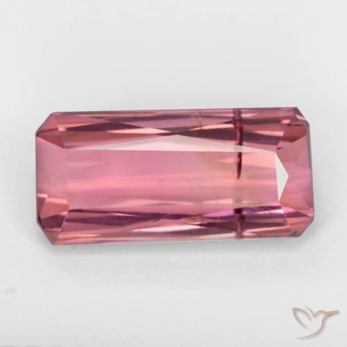 3.20ct Натуральный Жевательная резинка розовый Турмалин, Изумрудная огранка, SI