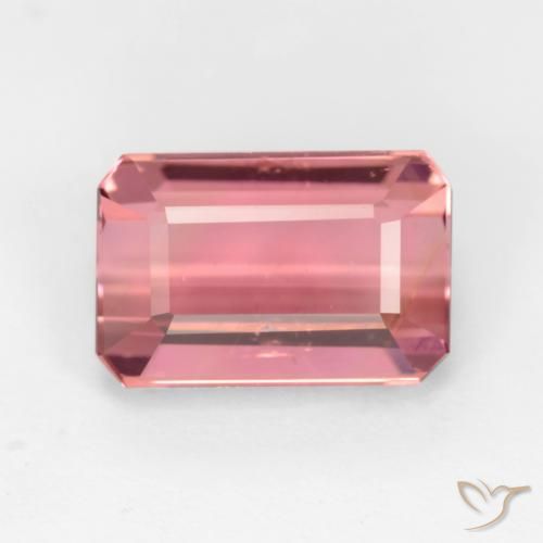 3.36ct Натуральный Жевательная резинка розовый Турмалин, Изумрудная огранка, VS-SI