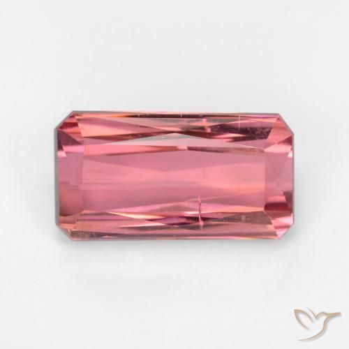 3.63ct Натуральный Светло-розовый Турмалин, Изумрудная огранка, SI