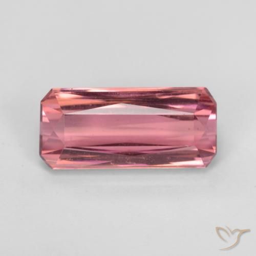 3.04ct Натуральный Ярко-розовый тон Турмалин, Октагон / Изумрудная Огранка, Чистота VS, Photo A