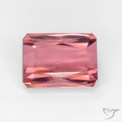 2.39ct Натуральный Светло-розовый Турмалин, Изумрудная огранка, Чистота VS