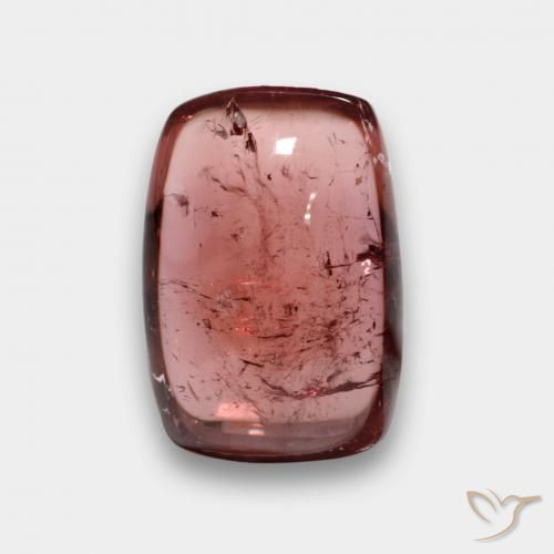 5.81ct Натуральный Средний красный Турмалин, Подушка, Прозрачный