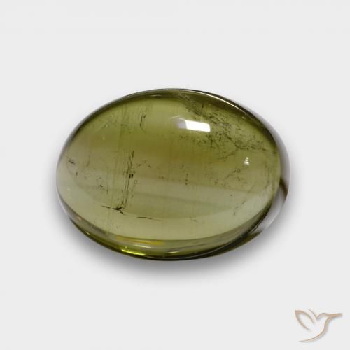 7.31ct Натуральный Темно-зеленый Турмалин, Овал, Прозрачный