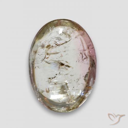 7.68ct Натуральный Светло-желтый Турмалин, Овал, Прозрачный